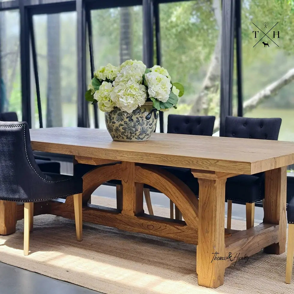 Hamptons Dining Table Treadstone Oak Dining Table by Thomas and Hurley